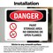 Signmission Paint Storage Area No Smoking Or Open Flames Danger Sign, Vinyl Decal, 10in W x 7in L, 2PK OS-2PACK-DS-D-710-L-1516 - alternate 5